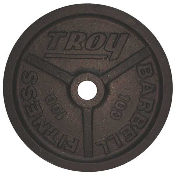 Troy Barbell Olympic Black Machined Premium Wide Flanged Plate-PO