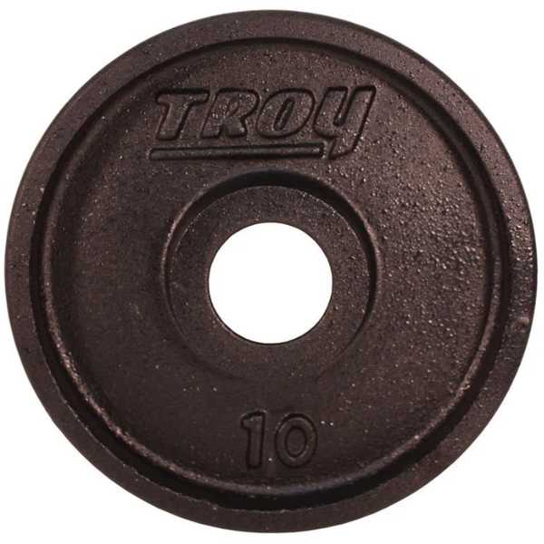 Troy Barbell Olympic Black Machined Premium Wide Flanged Plate-PO