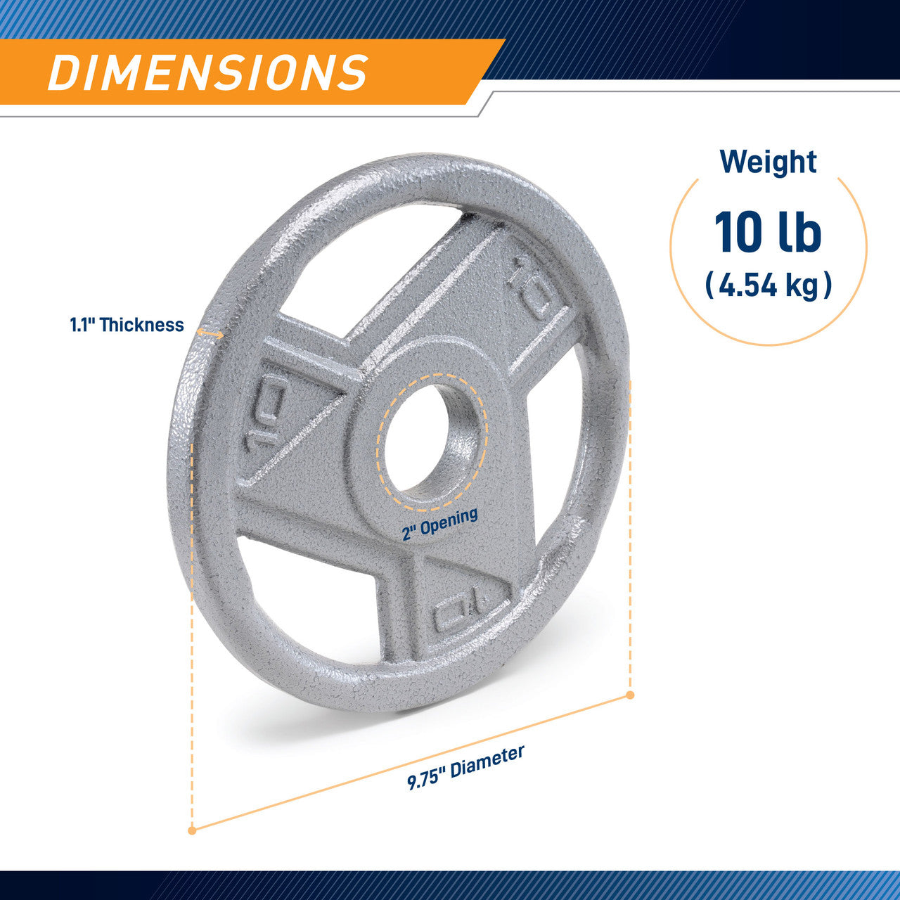 10lb Classic Olympic Plate MCW-FAMILY | MCW-10
