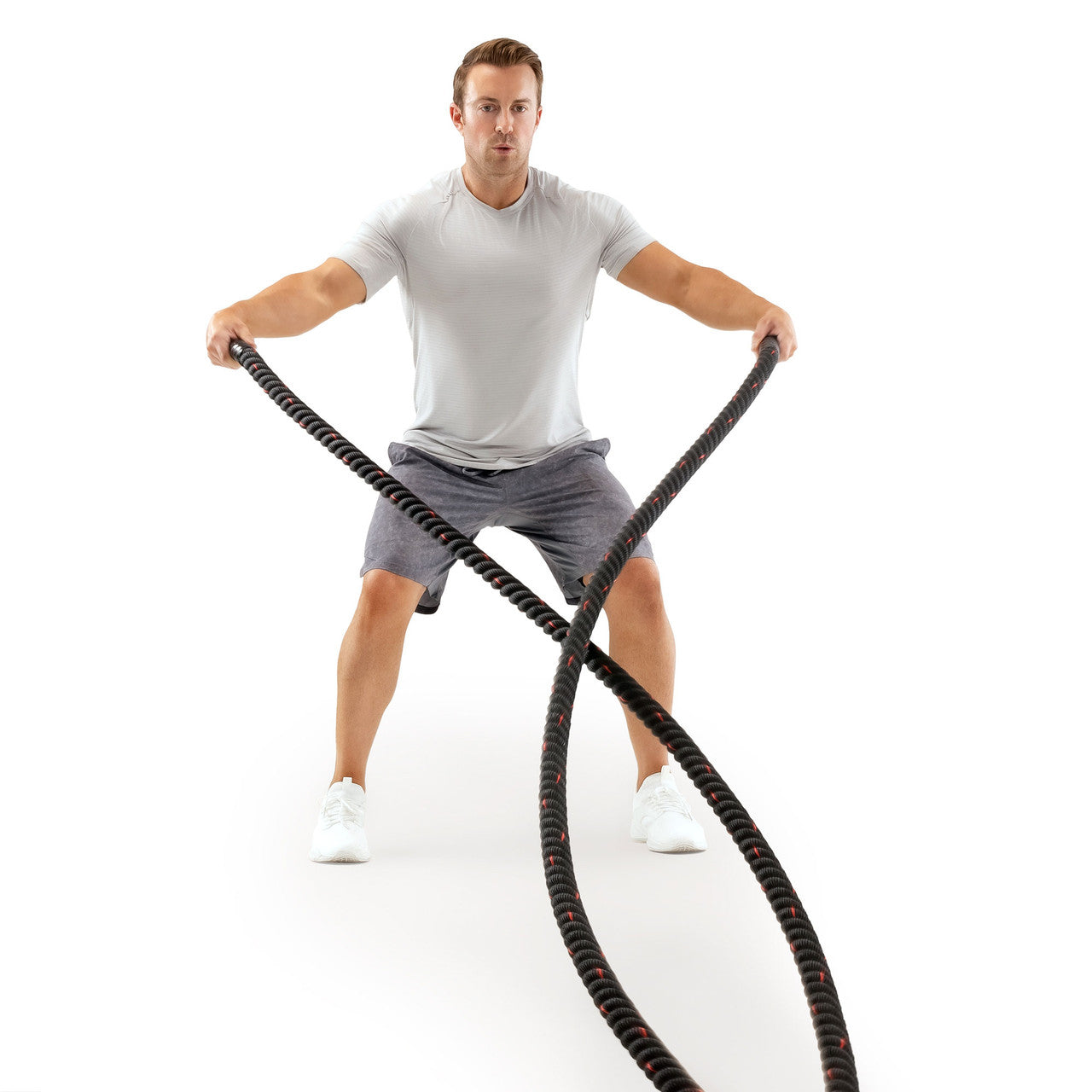 12 M (40 ft) Battle Ropes 38mm (1.5 Inch) Diamater Heavy Exercise Rope | ProIron PRO-ZS01-2