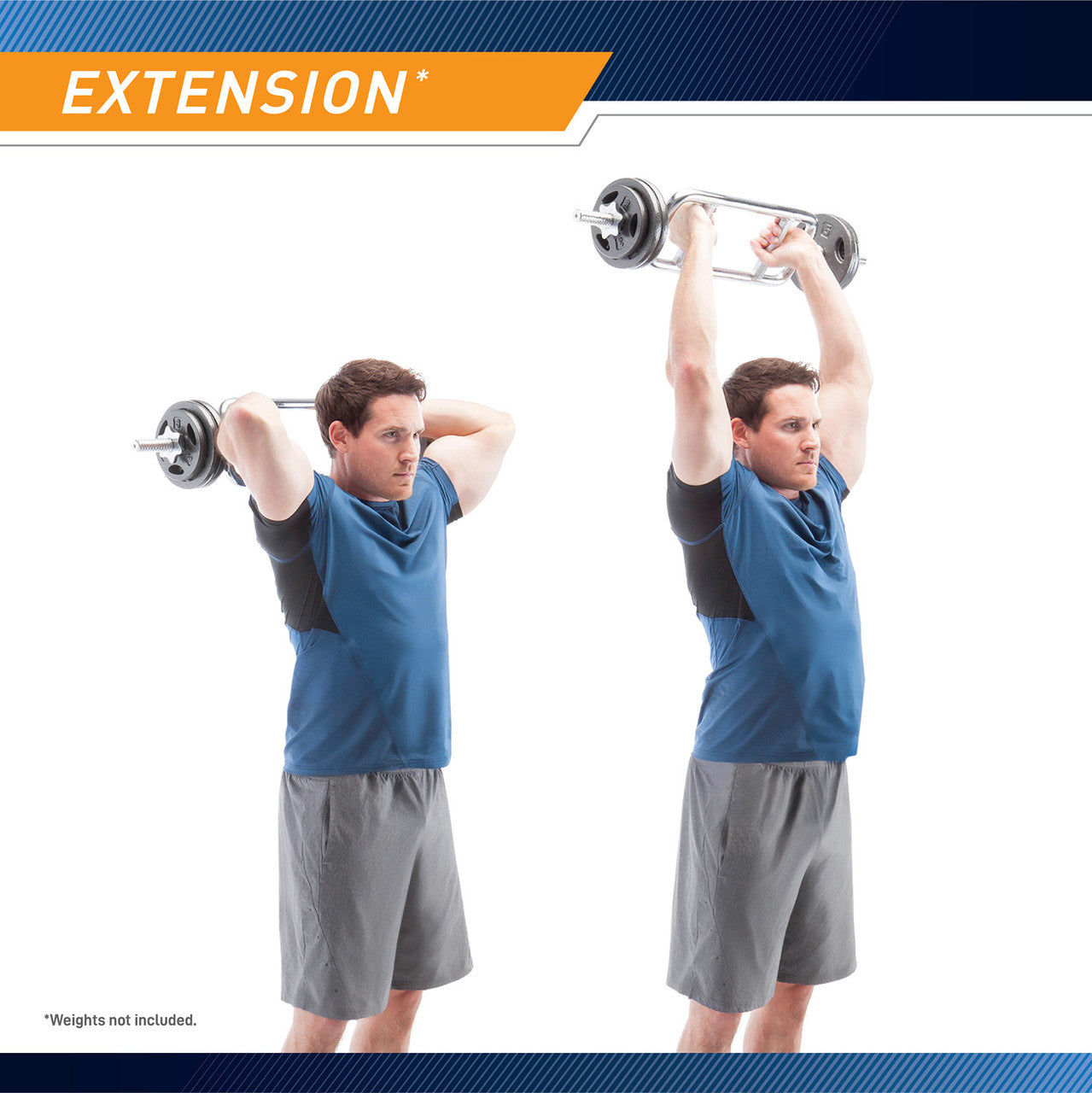1" Threaded Tricep Bar | Marcy IRBB-34T