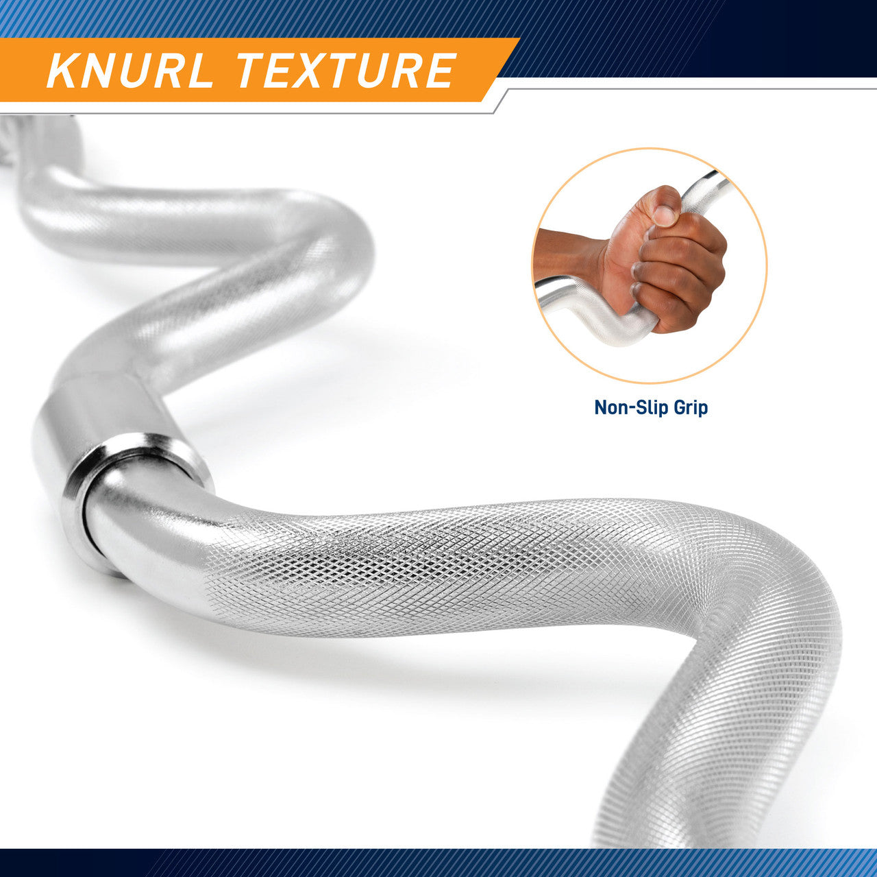 2-Piece Standard Super Curl Bar | Marcy SCB-248