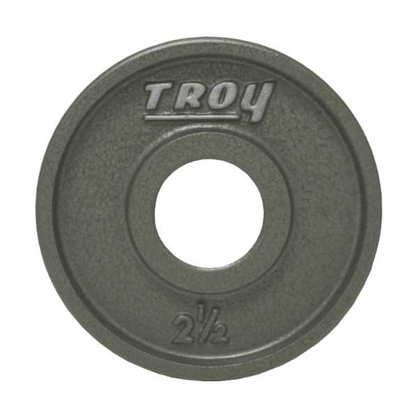 Troy Barbell Gray Wide Flange Premium Machined Olympic Plates- HO