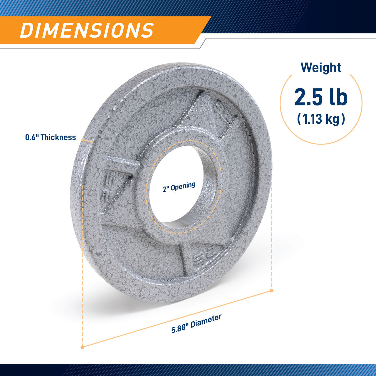 2.5lb Classic Olympic Plate MCW-FAMILY | MCW-2
