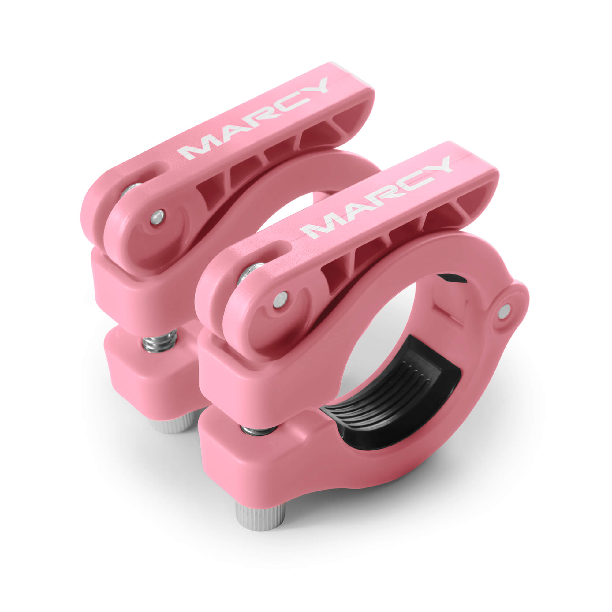 Olympic Barbell Lock Collar Clips to Secure Olympic Weight Plates | Marcy - In Red, Black, Blue, or Pink