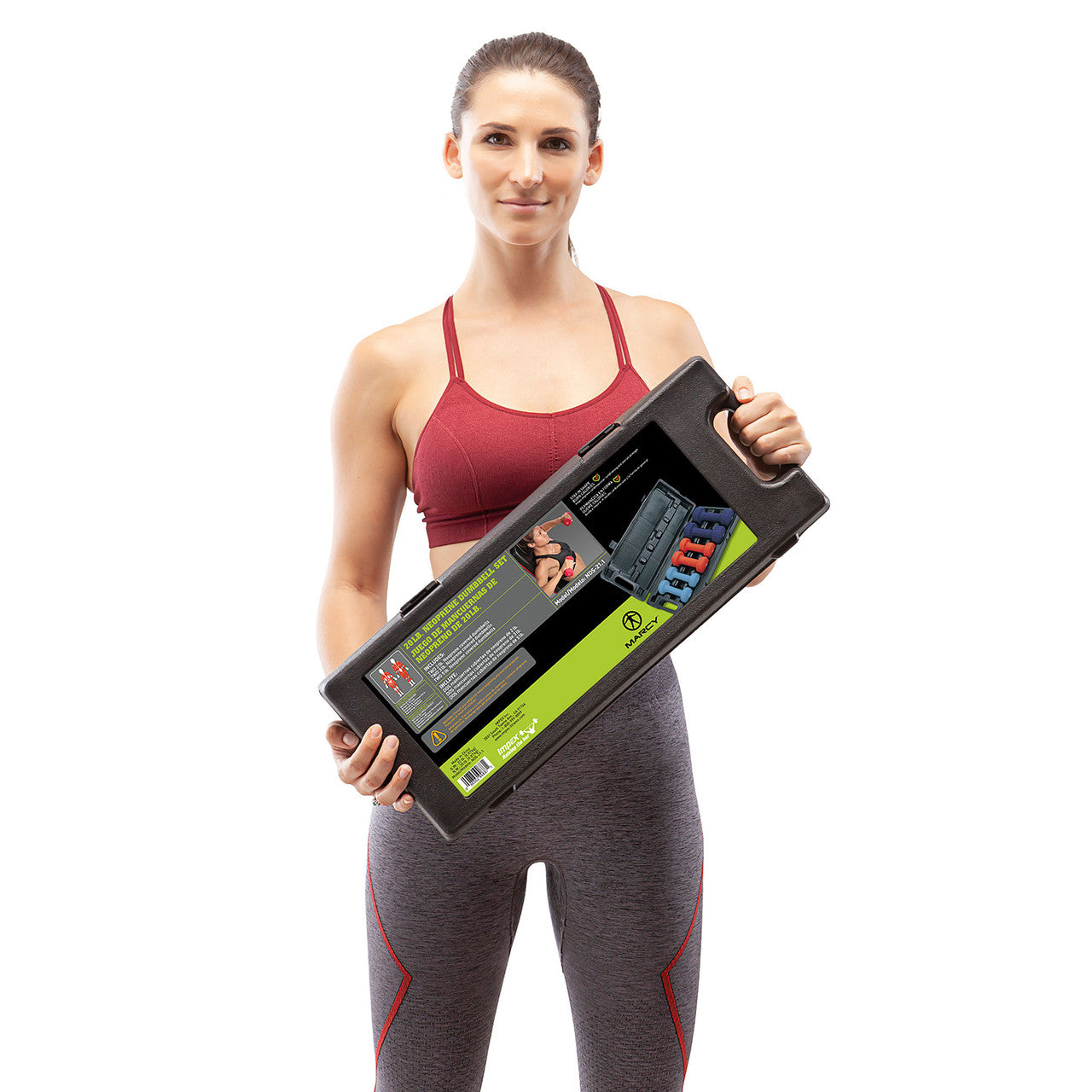 3-Pair Neoprene Dumbbell Set with Case | Marcy NDS-21.1