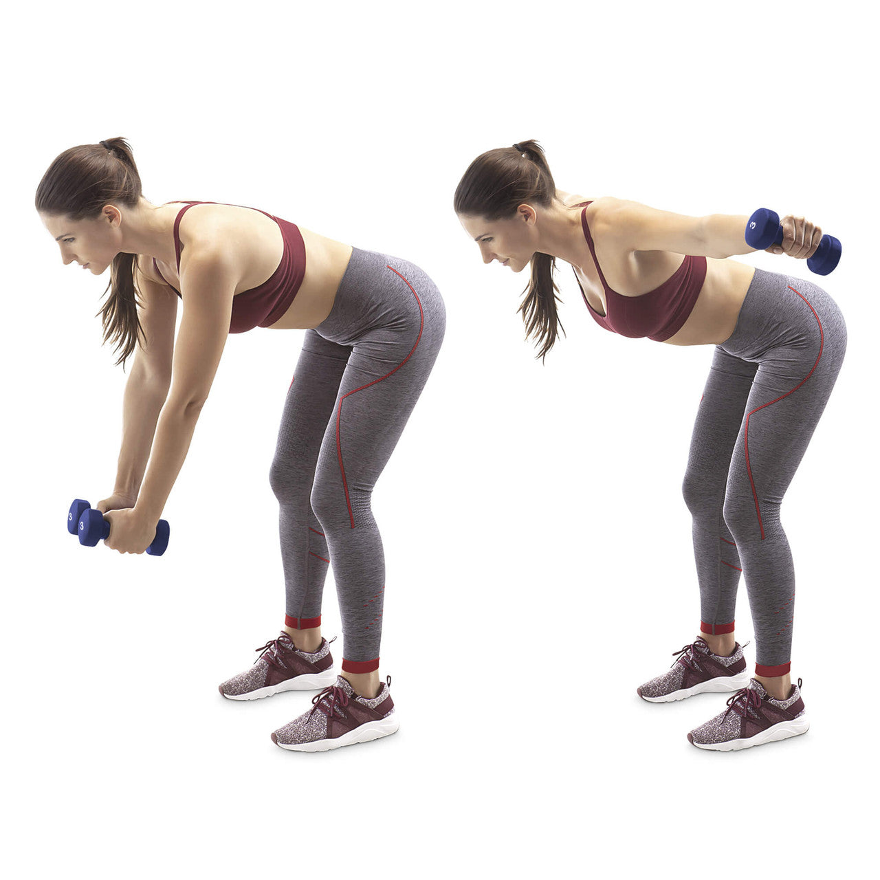 3-Pair Neoprene Dumbbell Set with Dumbbell Rack - 32 lbs total NDS-32B | Marcy