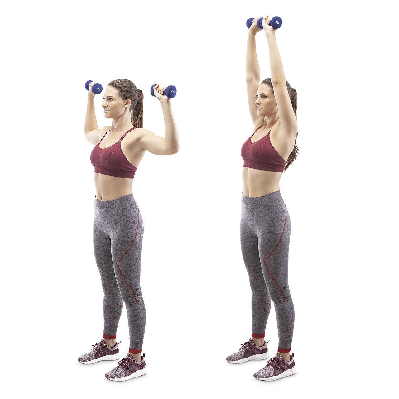 3-Pair Neoprene Dumbbell Set with Dumbbell Rack - 32 lbs total NDS-32B | Marcy