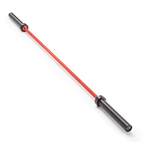 Women's Red and Black 35lb Olympic Barbell | SteelBody STB-1000RB