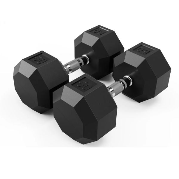 Troy VTX 8-Sided Rubber Dumbbells -SD-R