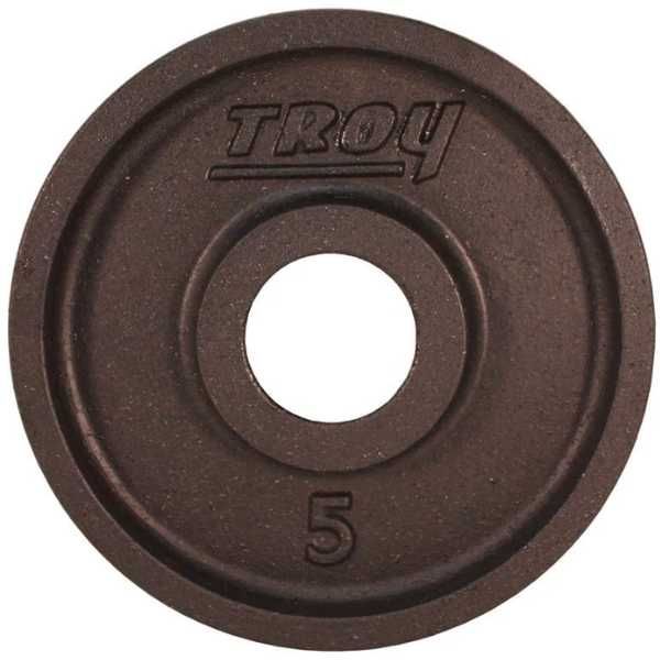 Troy Barbell Olympic Black Machined Premium Wide Flanged Plate-PO