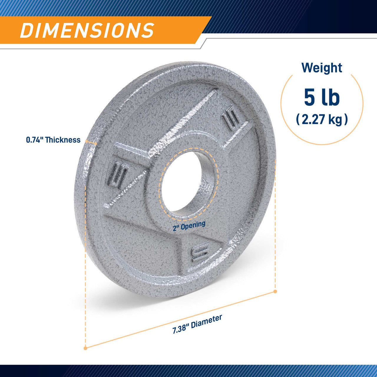 5lb Classic Olympic Plate MCW-FAMILY | MCW-5