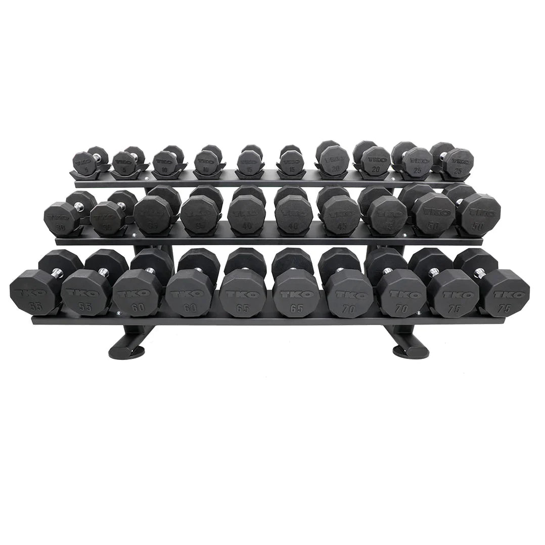 TKO 15 Pair Signature Dumbbell Rack With Saddles 7052