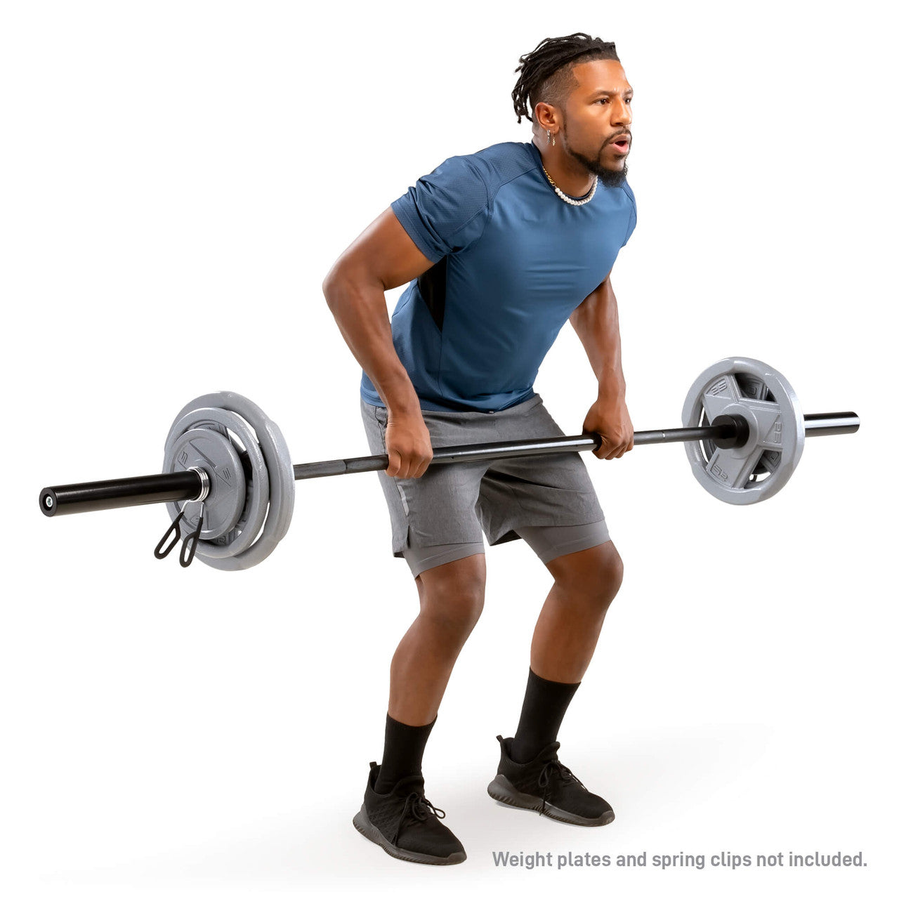 7ft Olympic Barbell 30lbs with 15.5 inch Loadable Sleeves | Marcy TRB-84