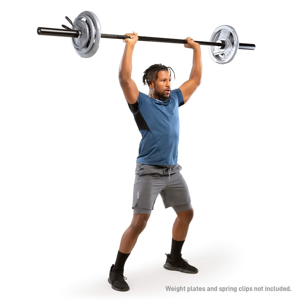 7ft Olympic Barbell 30lbs with 15.5 inch Loadable Sleeves | Marcy TRB-84