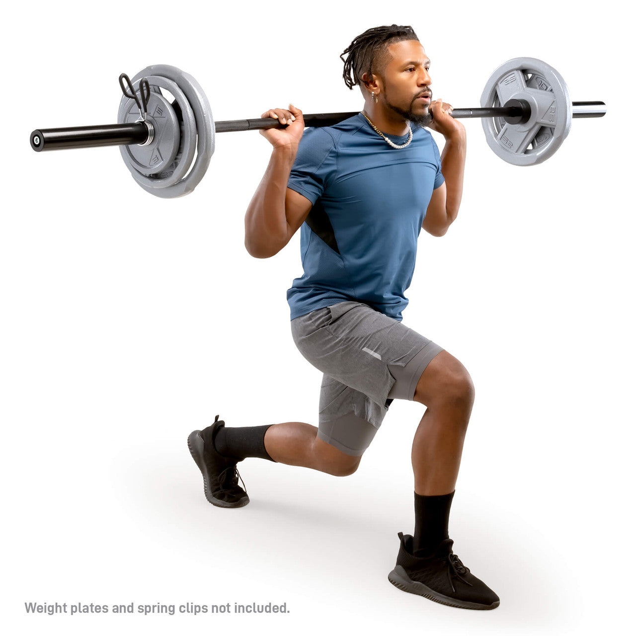 7ft Olympic Barbell 30lbs with 15.5 inch Loadable Sleeves | Marcy TRB-84