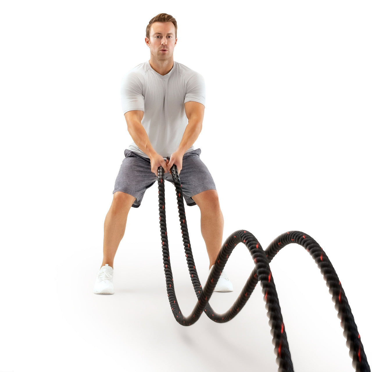 9 M (30 ft) Battle Ropes 38mm (1.5 Inch) Diamater Heavy Exercise Rope | ProIron PRO-ZS01-1