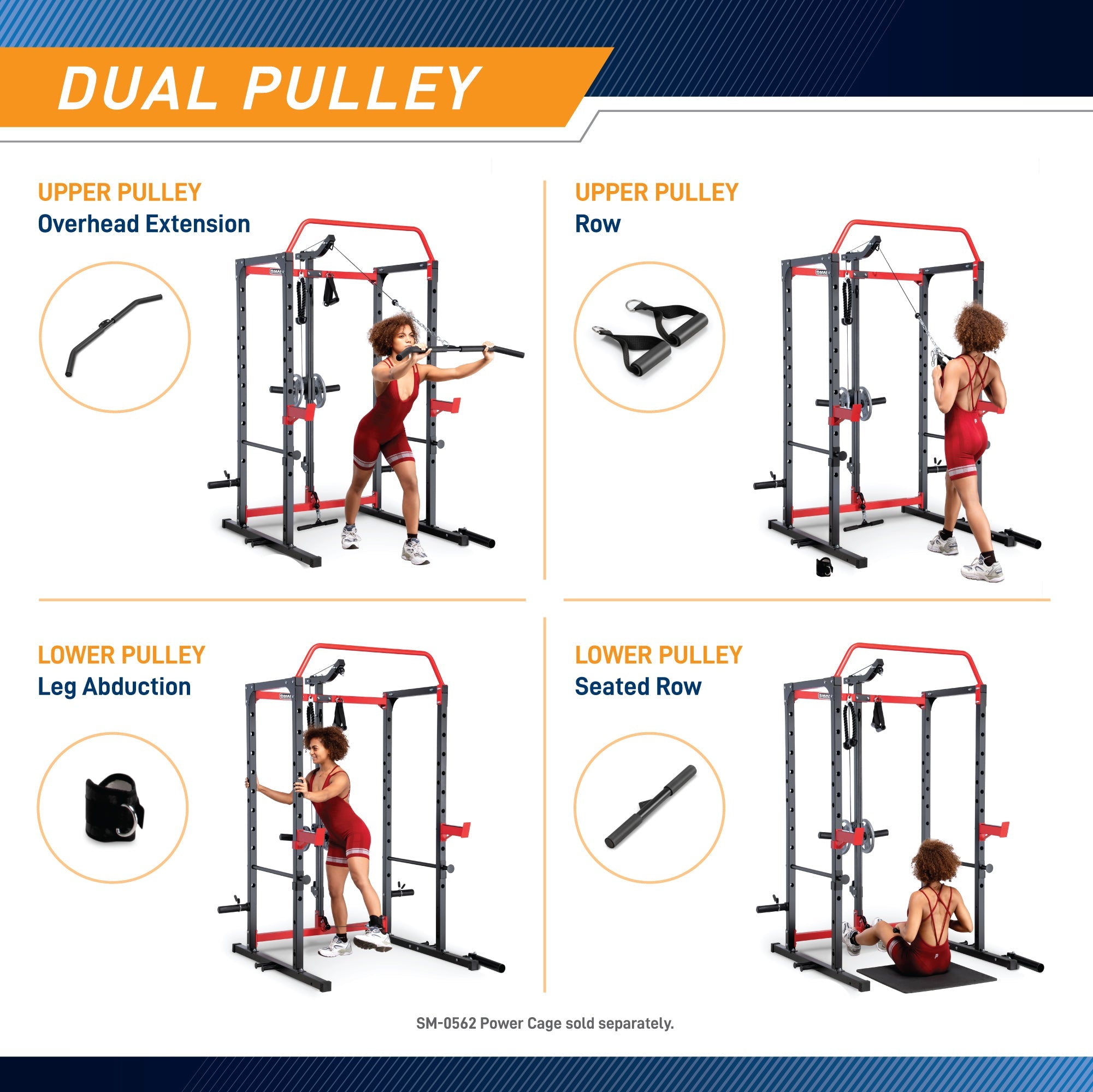 Marcy Power Cage Accessories Bundle ONLY for SM-0562 | ACC-0661