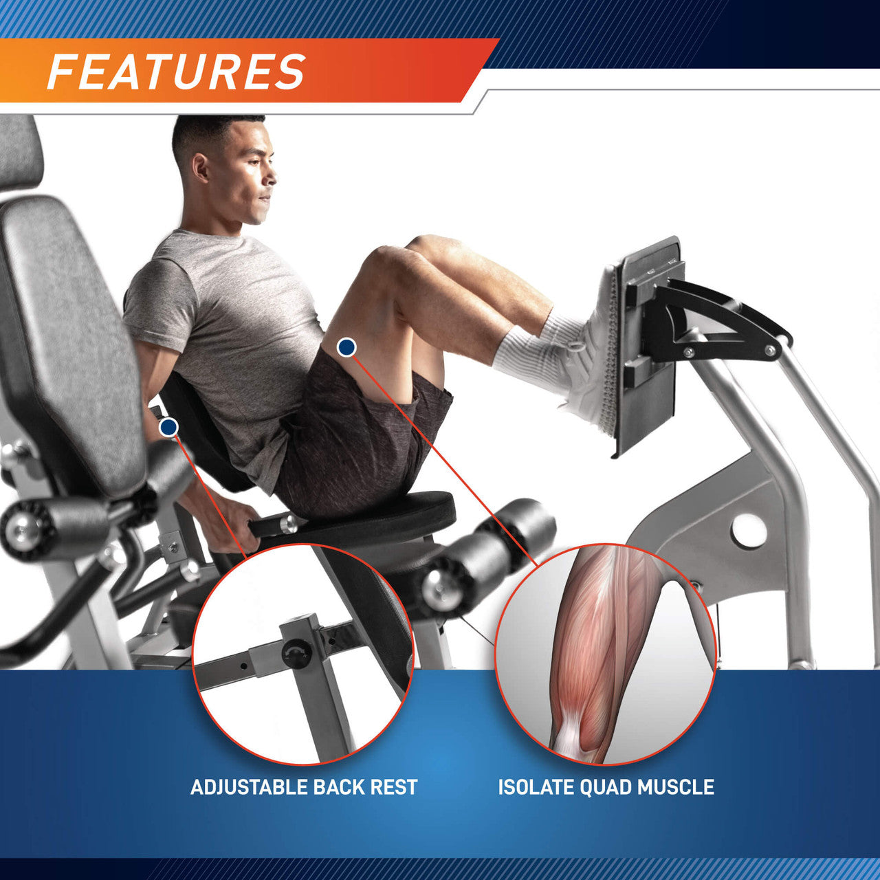 Marcy Optional Leg Press for MWM-8307 | ACC-8307LP