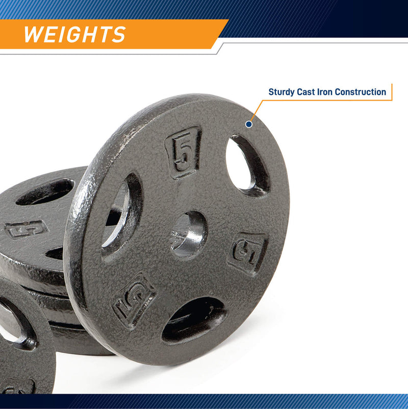 Standard 1 inch Iron 40lb Adjustable Dumbbell Set with Carrying Case | Marcy ADS-42