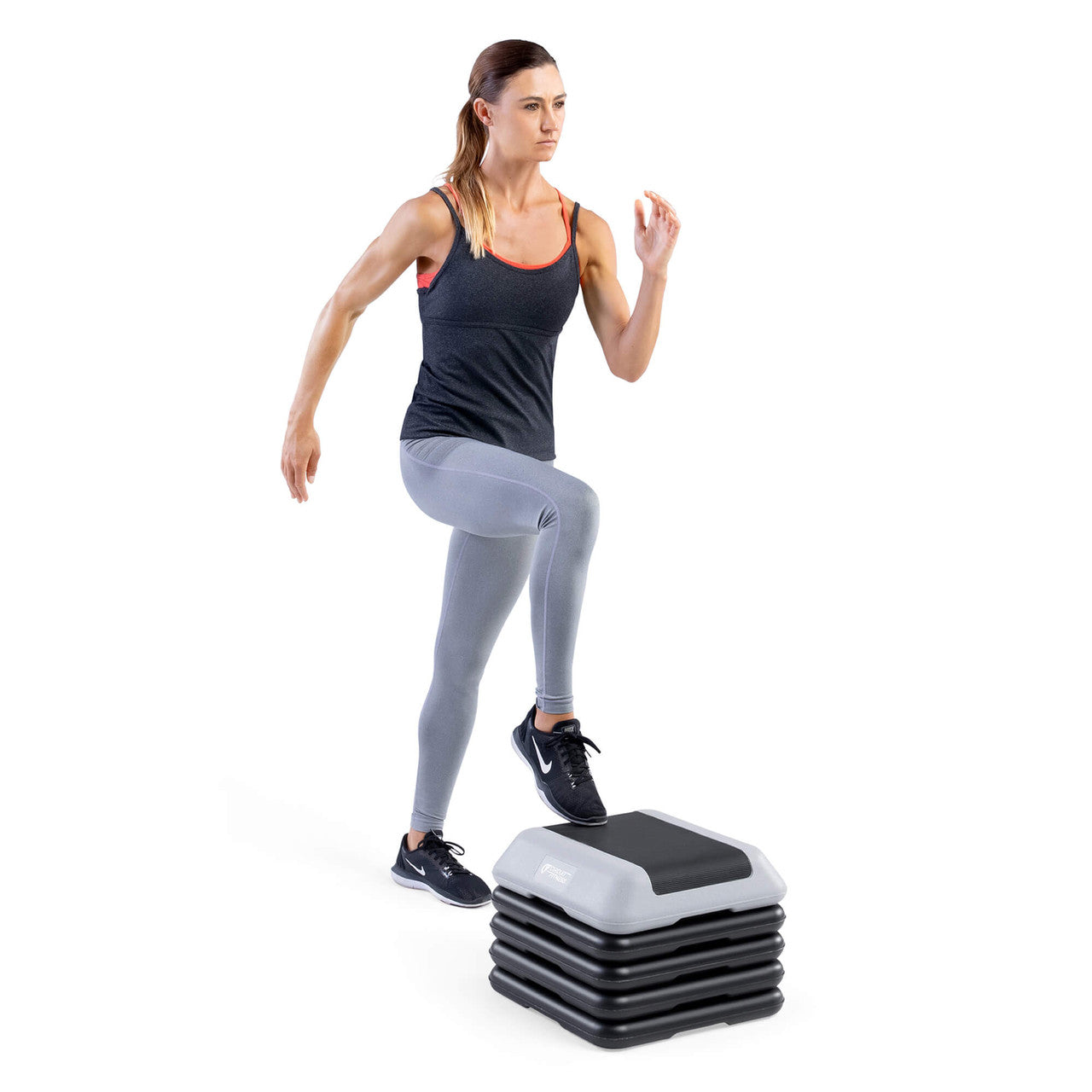 Adjustable Aerobic Step Platform with 4 Risers in multiple Colors - Circuit Fitness
