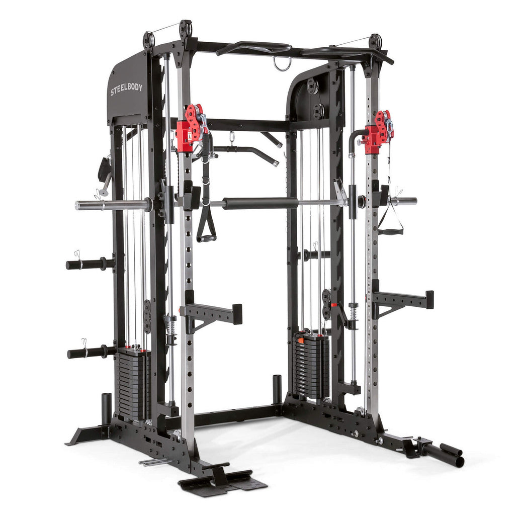 All-in-One Home Gym Deluxe Functional Trainer with Weight Stack, Smith Machine, Cable Crossovers and More | SM-6900 SteelBody