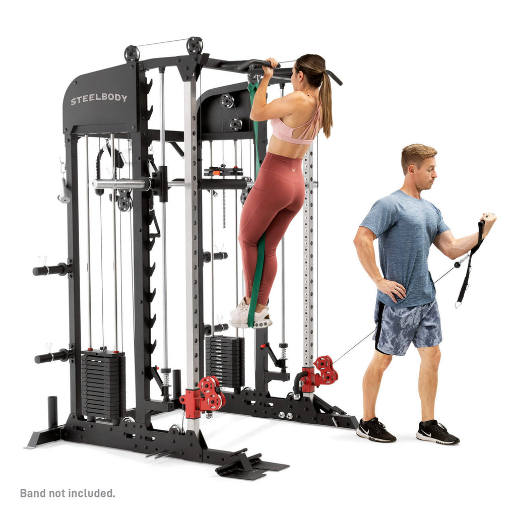 All-in-One Home Gym Deluxe Functional Trainer with Weight Stack, Smith Machine, Cable Crossovers and More | SM-6900 SteelBody