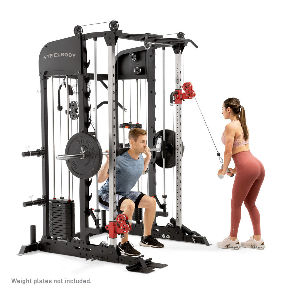 All-in-One Home Gym Deluxe Functional Trainer with Weight Stack, Smith Machine, Cable Crossovers and More | SM-6900 SteelBody