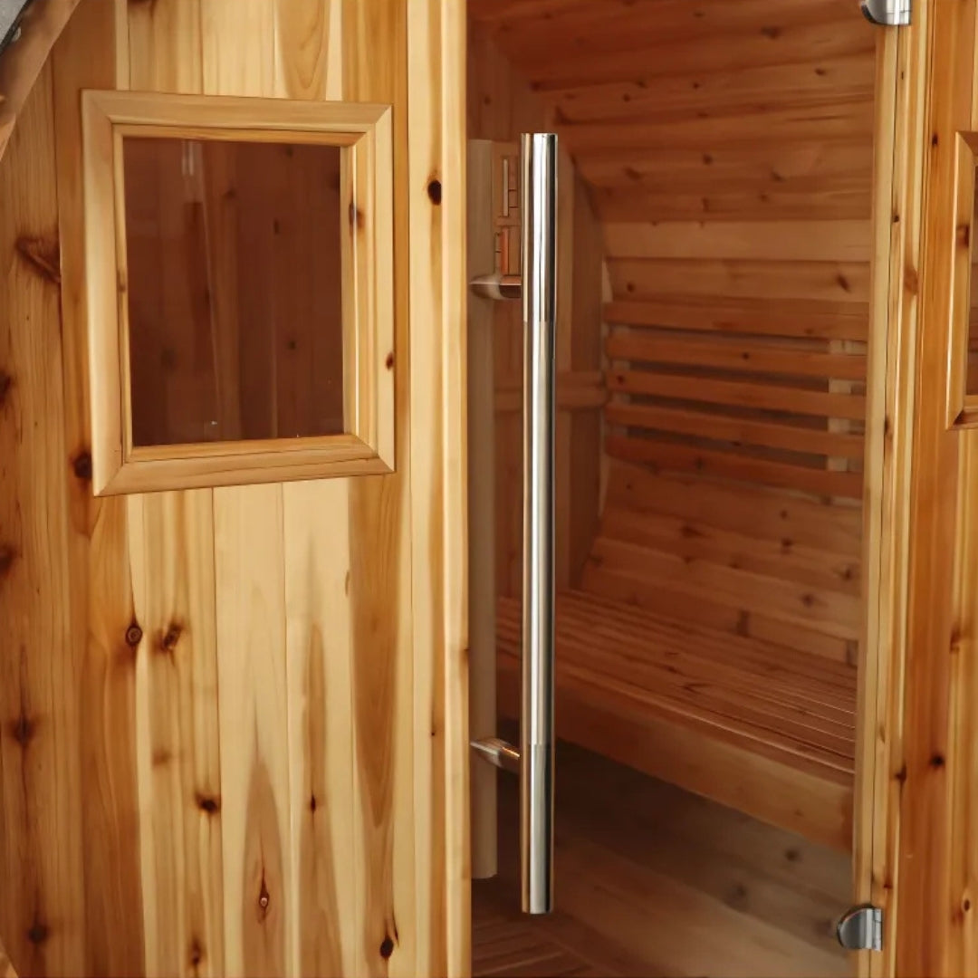 Sunray Saunas Aurora 300SH 2-4 Person Barrel Sauna
