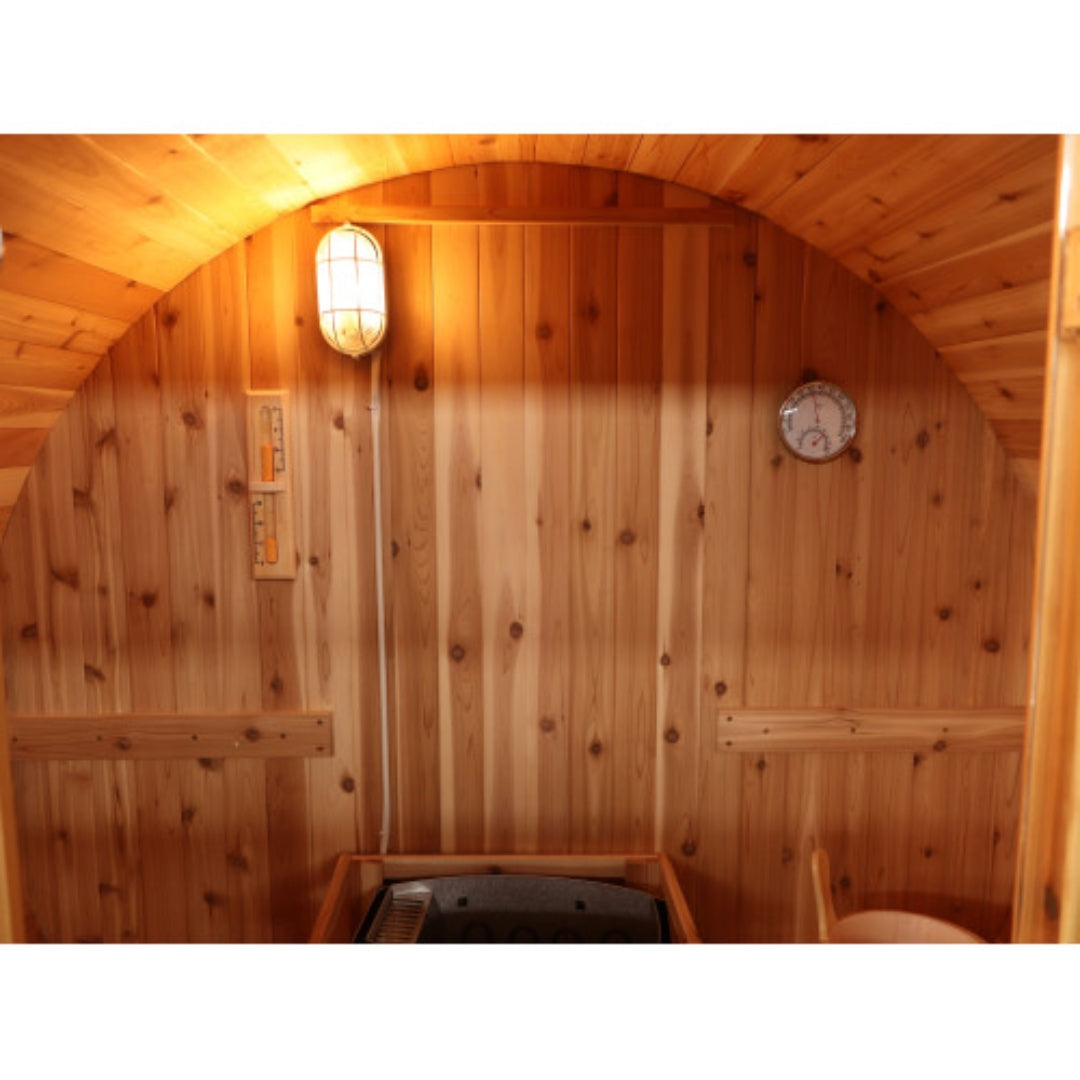 Sunray Saunas Aurora 300SH 2-4 Person Barrel Sauna