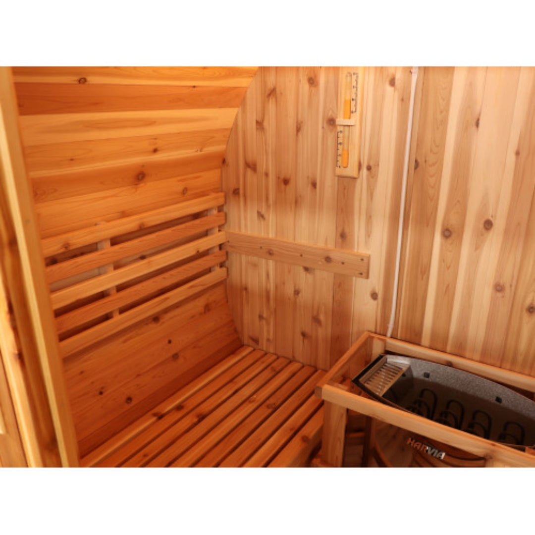 Sunray Saunas Aurora 300SH 2-4 Person Barrel Sauna
