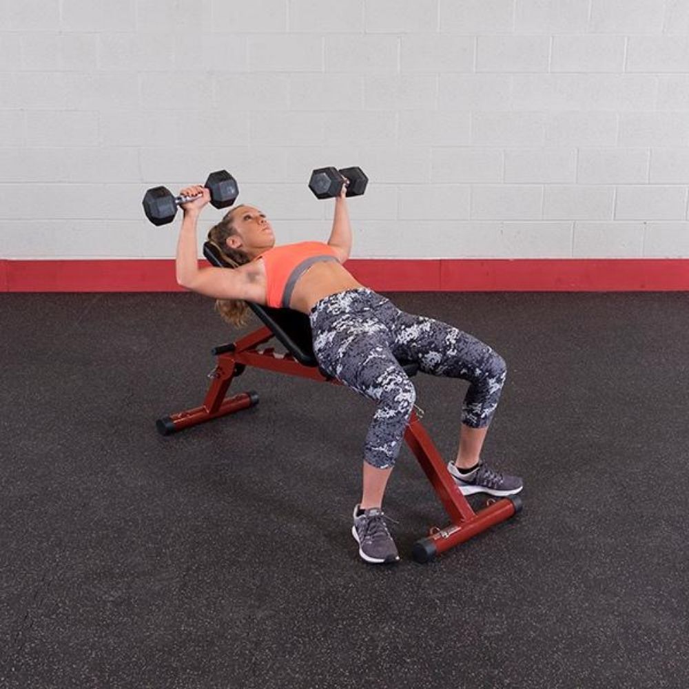 Best Fitness Folding Flat Incline Decline (FID) Bench BFFID10