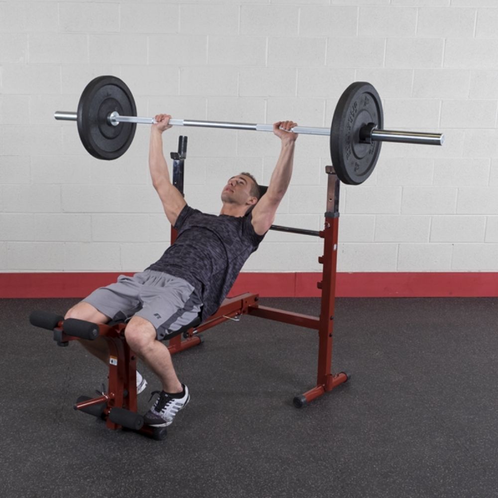 Best Fitness Folding Olympic Bench with Leg Developer BFOB10