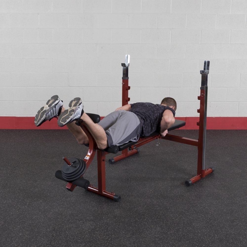 Best Fitness Folding Olympic Bench with Leg Developer BFOB10