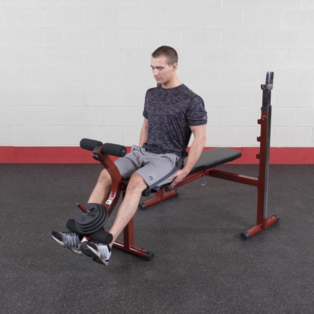 Best Fitness Folding Olympic Bench with Leg Developer BFOB10