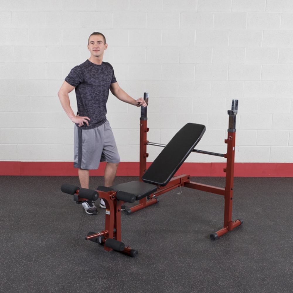 Best Fitness Folding Olympic Bench with Leg Developer BFOB10