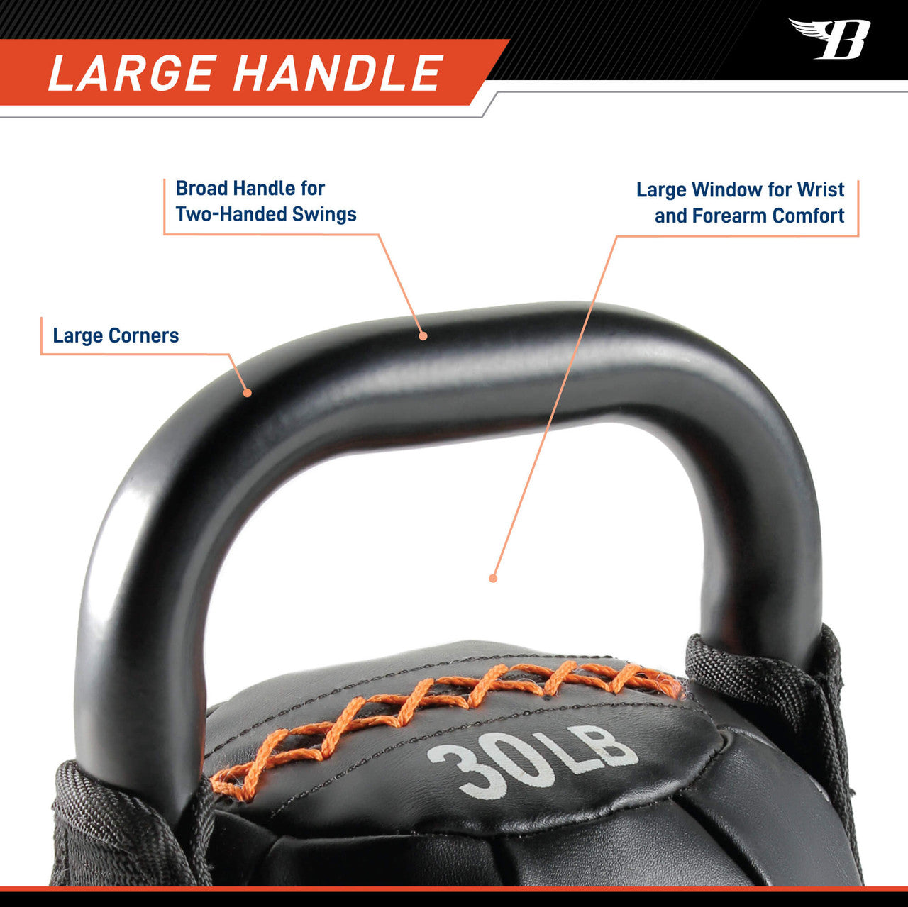 Bionic Body 30lb Soft Kettlebell | BBKB-30