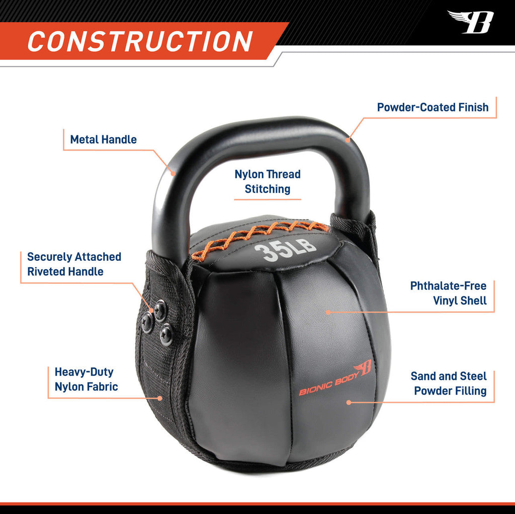Bionic Body 35lb Soft Kettlebell | BBKB-35