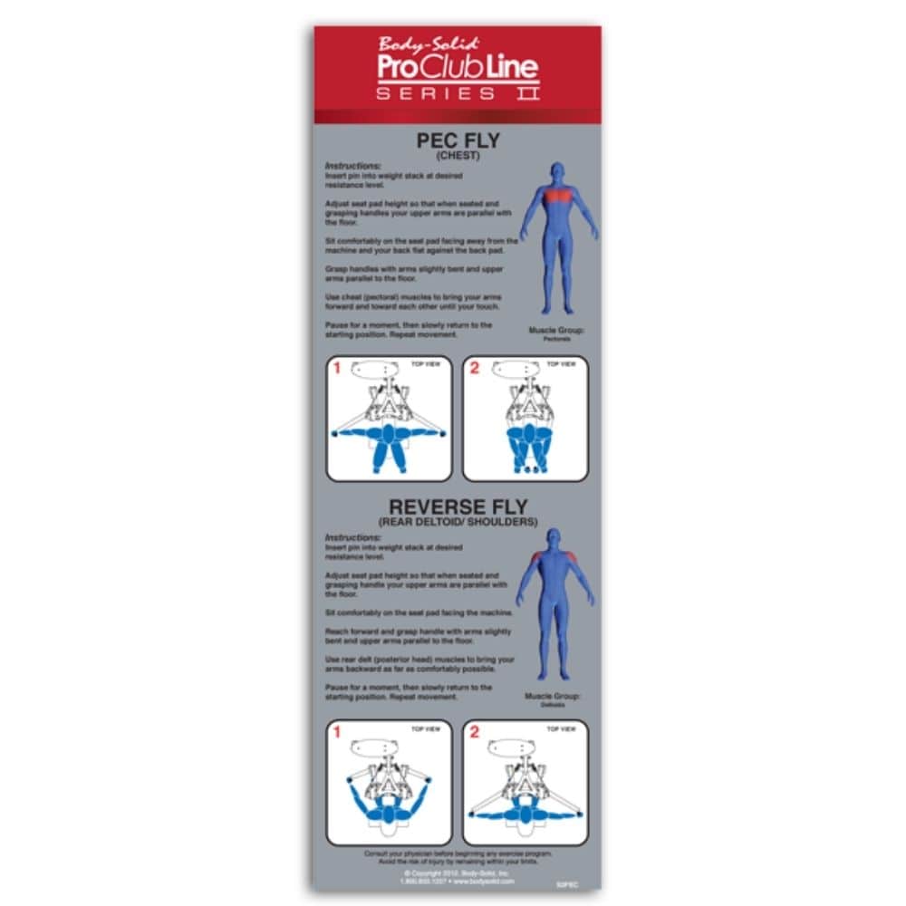 Body-Solid Pro Clubline Series II Pec Deck & Rear Delt S2PEC