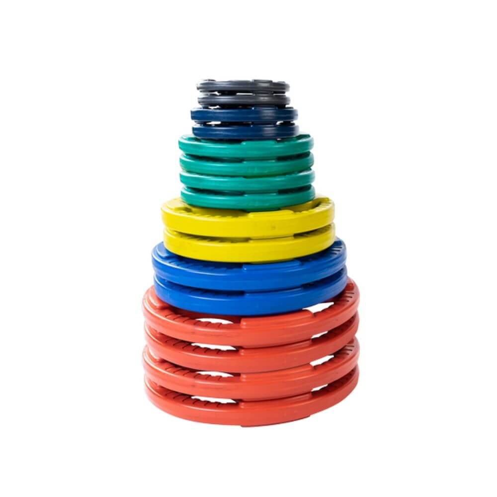 Body-Solid Colored Rubber Grip Plate Set ORCT