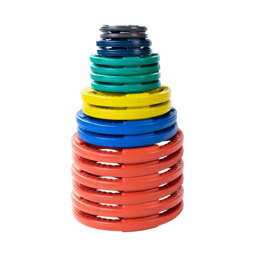 Body-Solid Colored Rubber Grip Plate Set ORCT