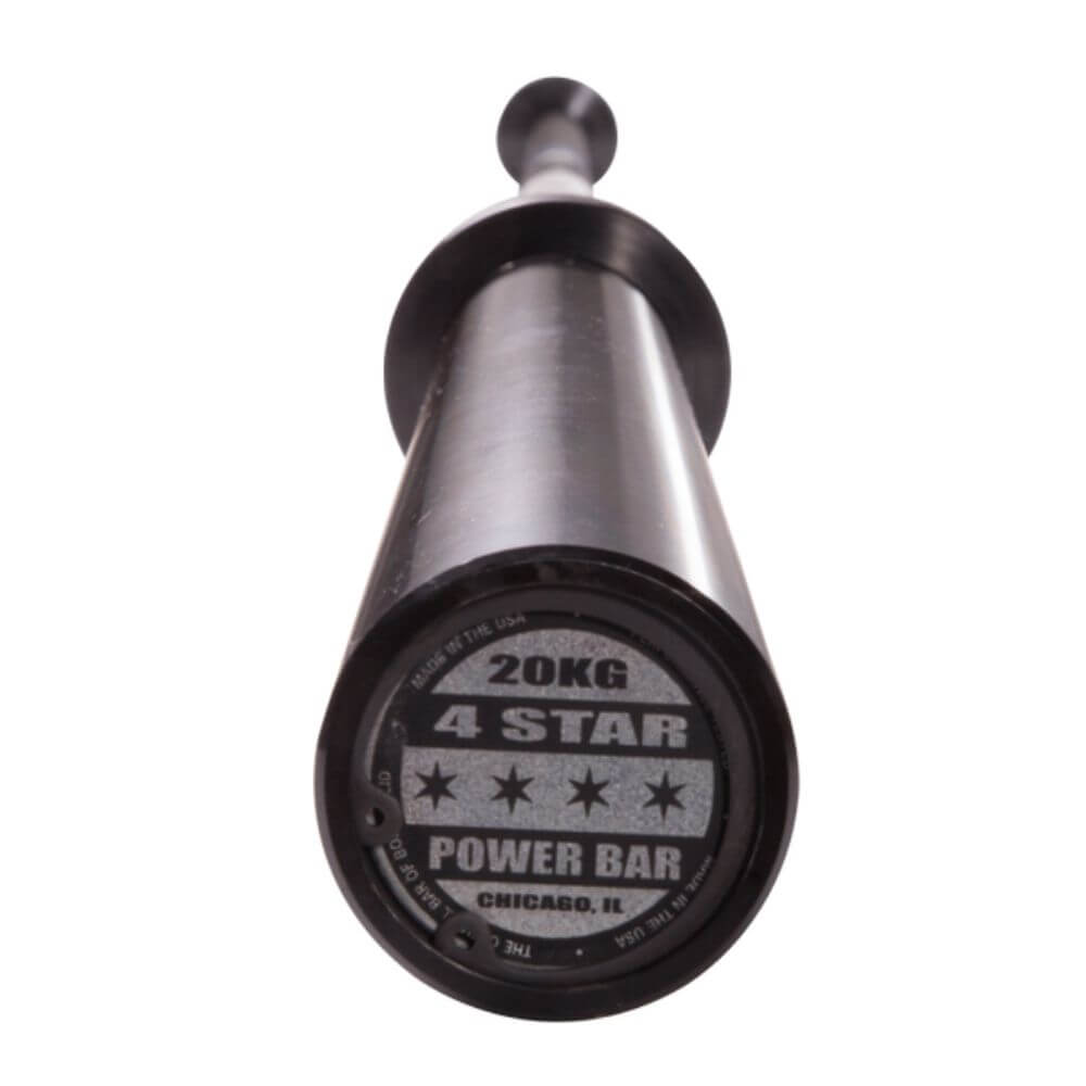 Body-Solid 7' Black 4-Star Olympic Power Bar OB864STAR