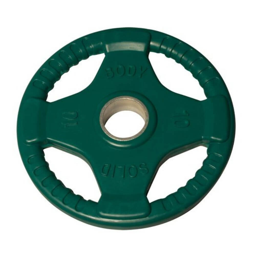 Body-Solid Colored Rubber Grip Plate & Barbell Set ORC