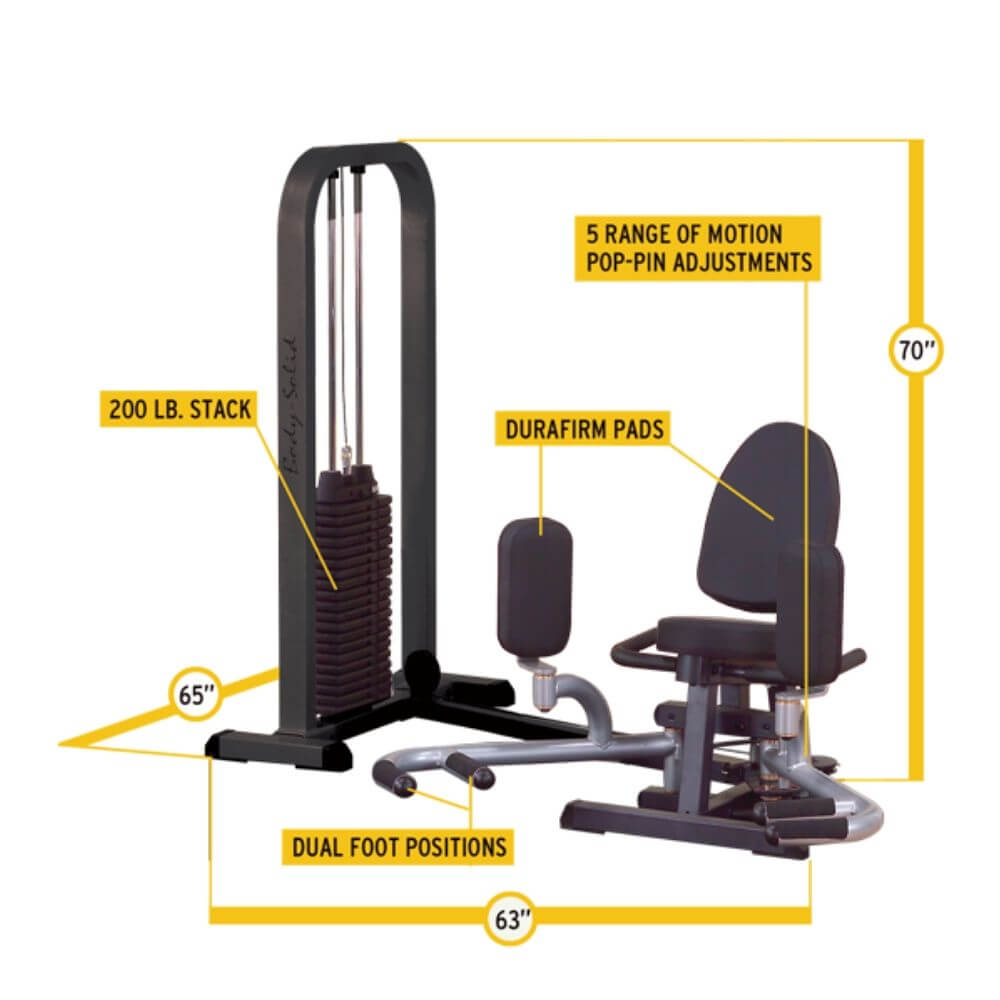 Body-Solid Pro-Select Inner/Outer Thigh Machine GIOT-STK