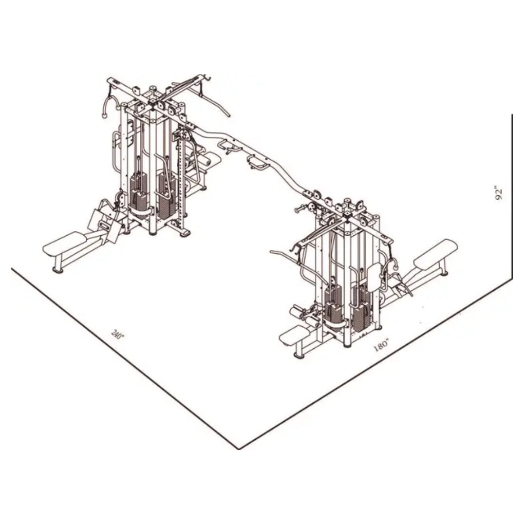 BodyKore Eight Position Gym GM5004