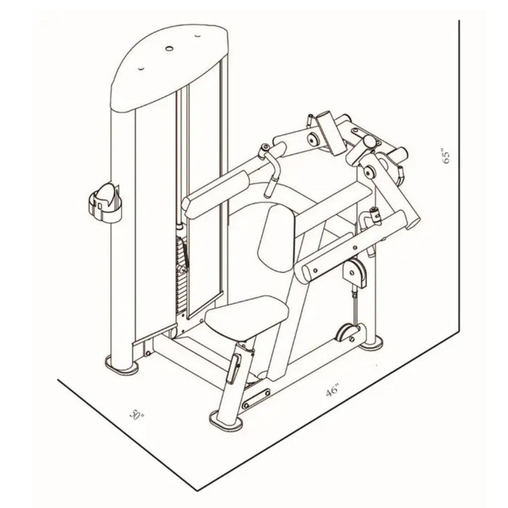BodyKore Selectorized Lateral Raise GR605
