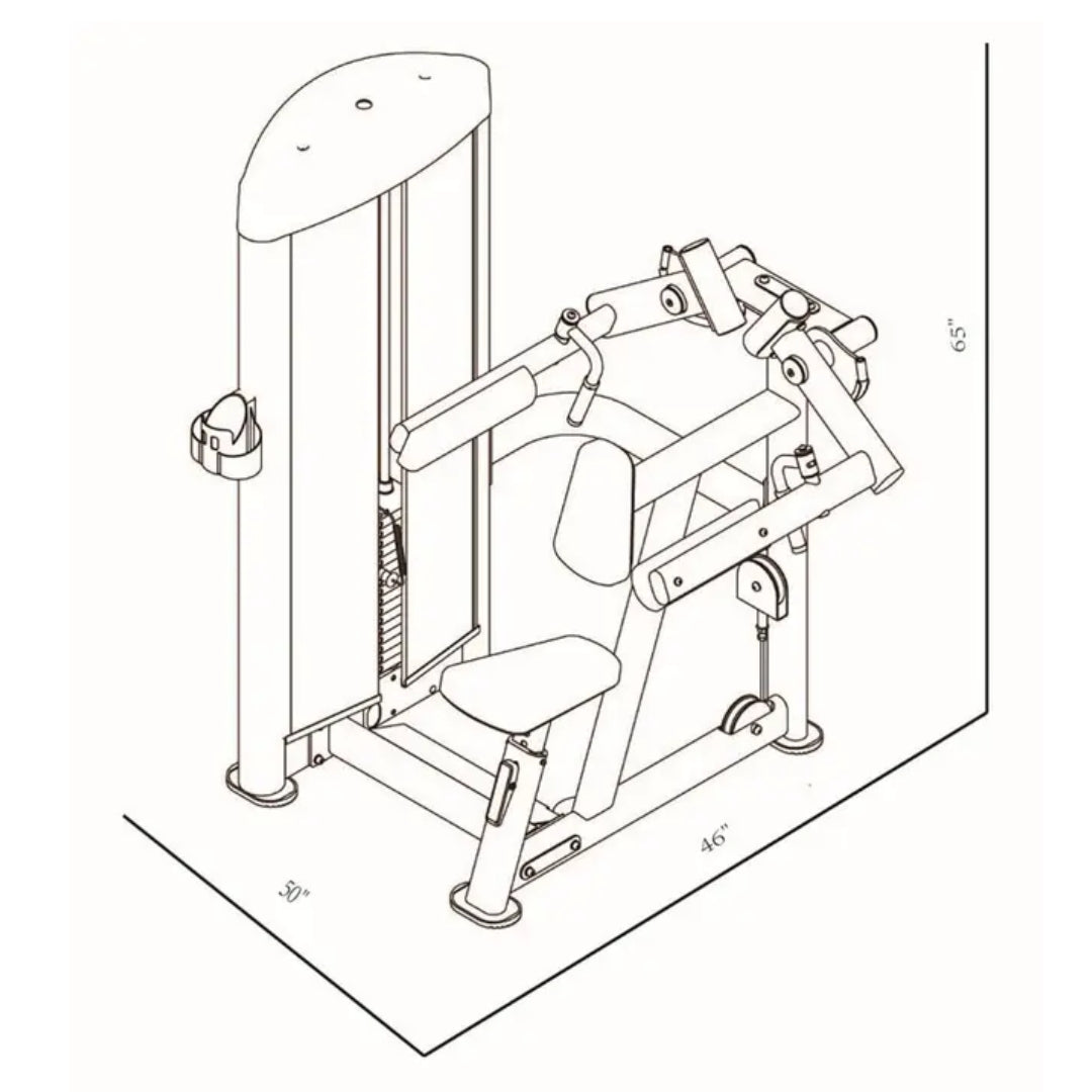 BodyKore Selectorized Lateral Raise GR605