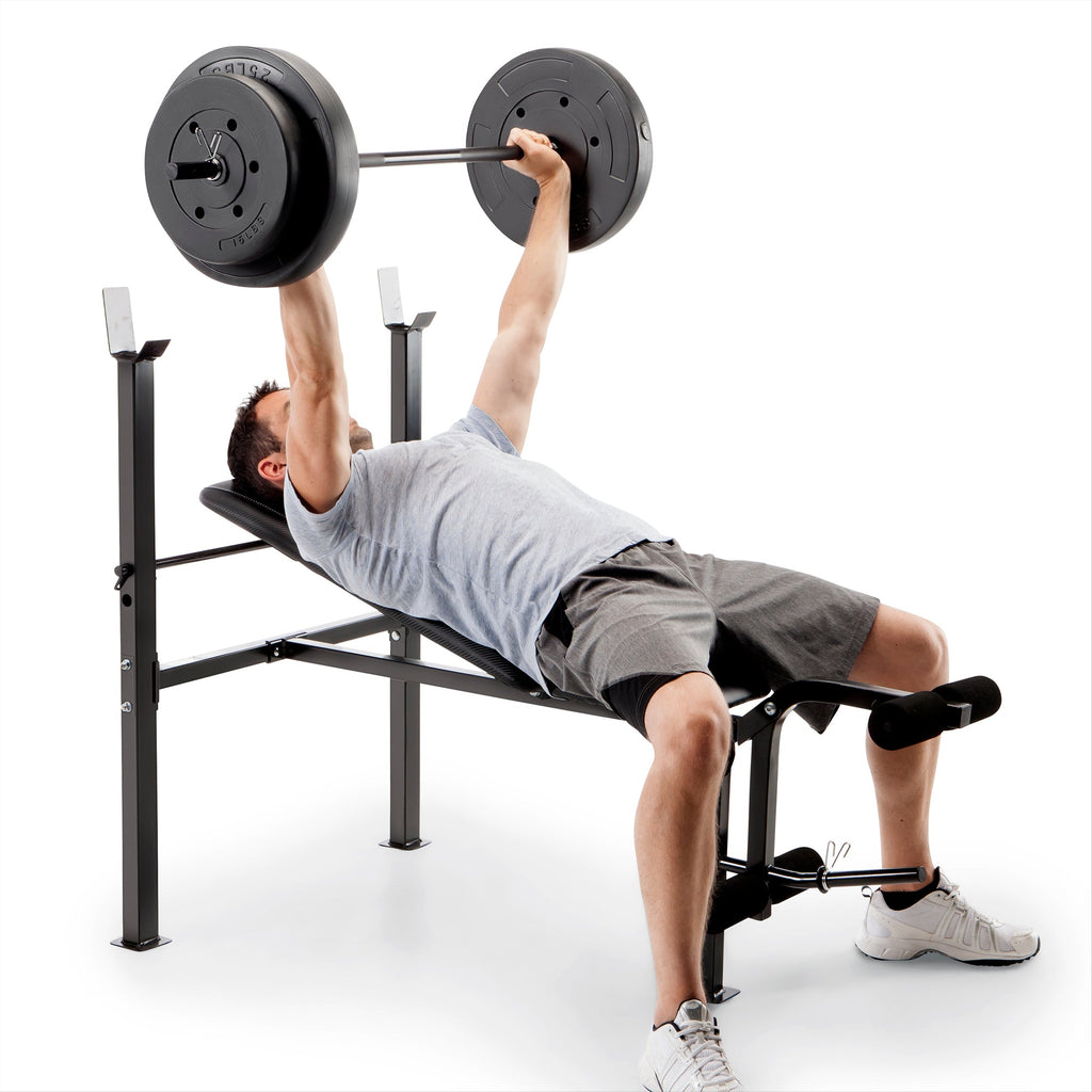 Standard Adjustable Bench with 80 lb. Weight Set | Competitor CB-20111