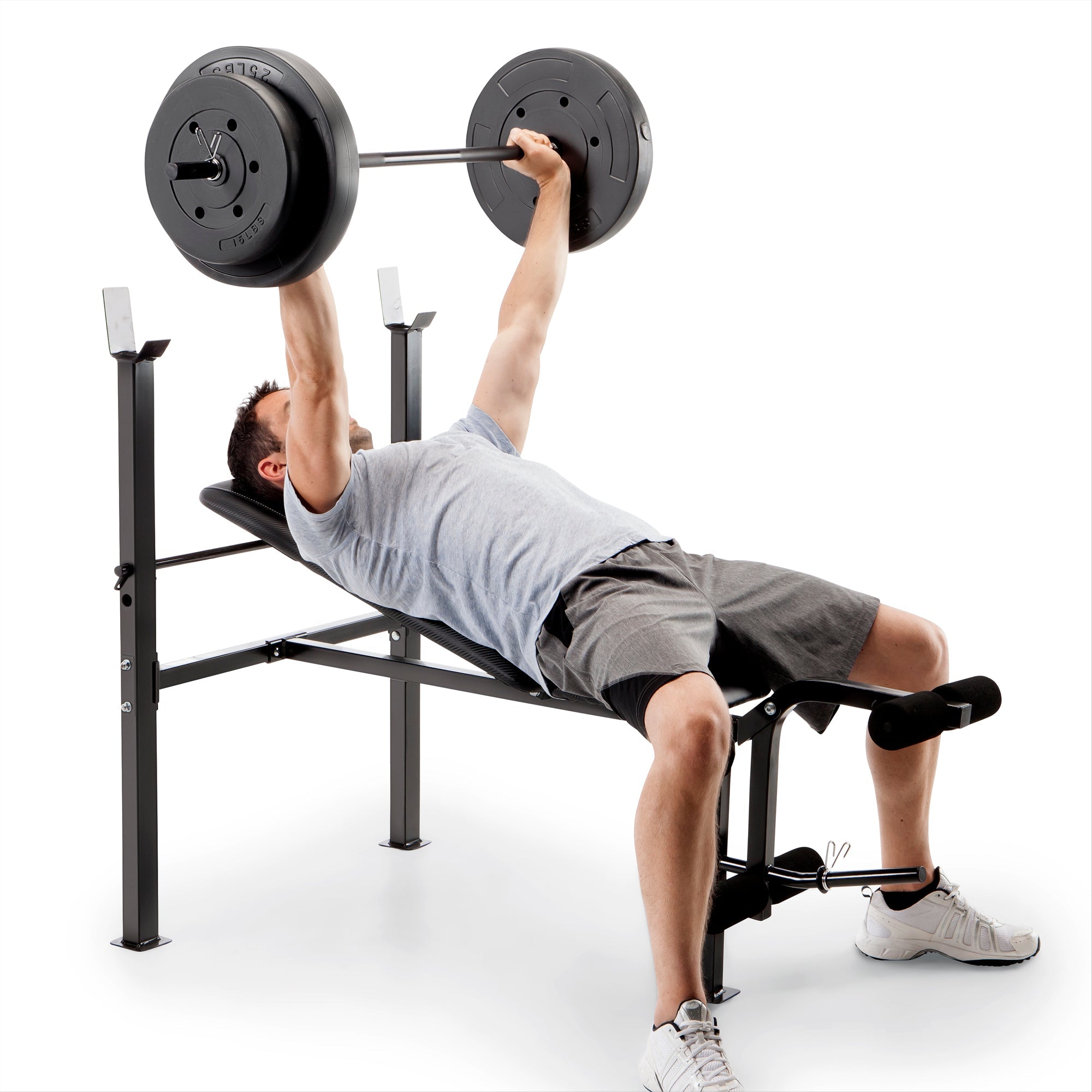Standard Adjustable Bench with 80 lb. Weight Set | Competitor CB-20111