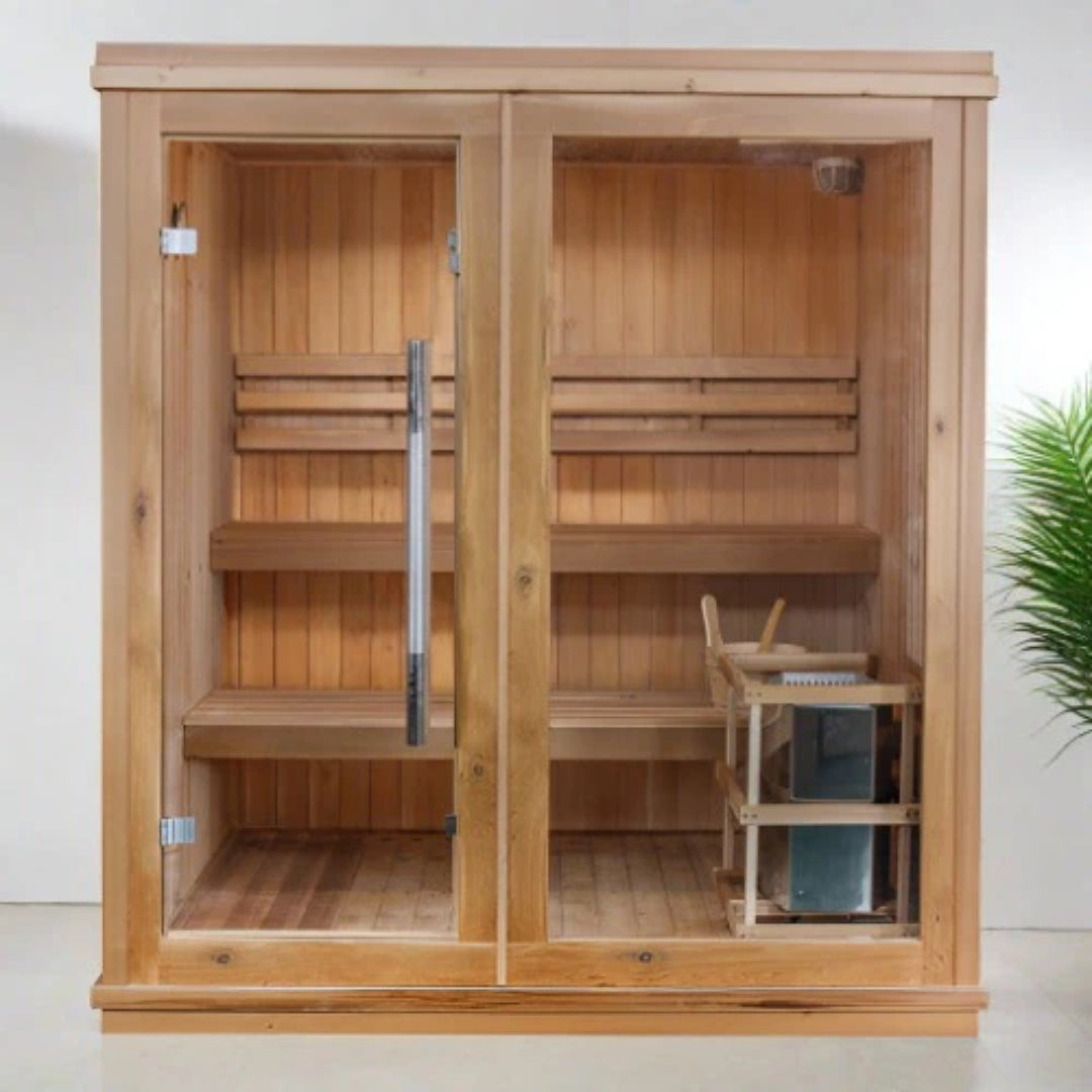 SunRay Saunas HL400TN Charleston 4 Person Traditional Sauna